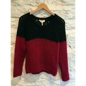 Isabel Marant Étoile Red+Black Mohair Wool, Size 1